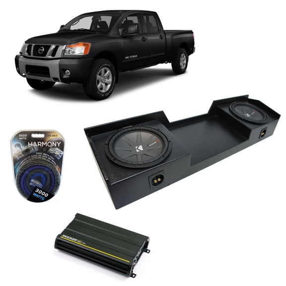 04-15 Fits Nissan Titan King Crew Kicker CompR CWR10 10" Rhino Sub Box CX1200.1 - Factory Certified