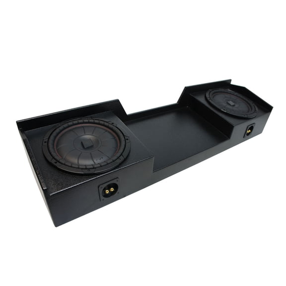04-15 Fits Nissan Titan King Crew Kicker CompVT CVT10 Dual 10" Rhino Sub Box