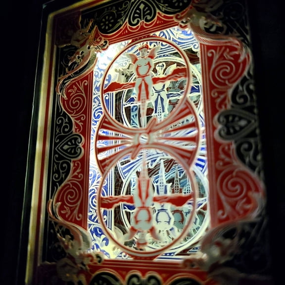 "04/19/43" Rider Back Infinity Cut Playing Cards with LEDsby 3Decks Designs