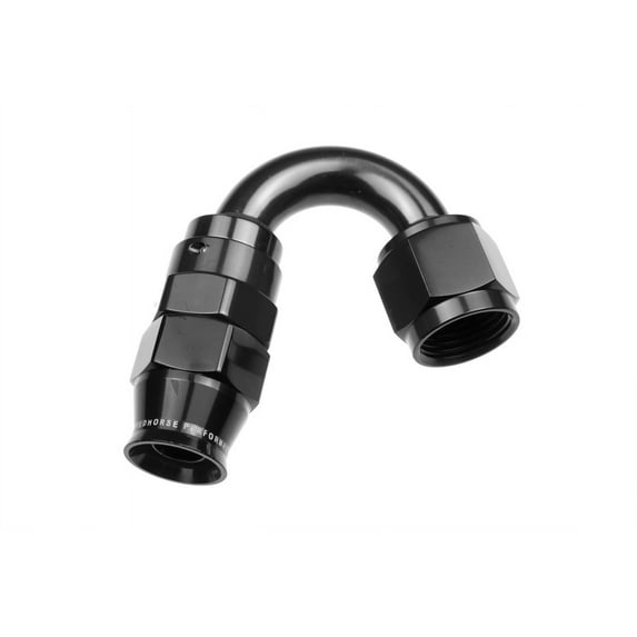 -04 AN 150 Degree PTFE Reusable Hose End - Black