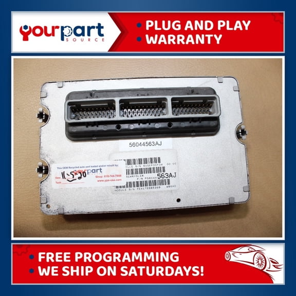 04 GRAND CHEROKEE 4.0L ECU ECM PCM ENGINE COMPUTER UNIT 56044563AJ TESTED PCM