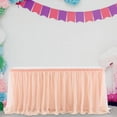 thumbnail image 1 of 04 Tulle Table Skirt High-End Gold Edge Mesh Birthday Wedding Party Decoration,1Pc Table Skirt,Tulle Table Skirt High-End Gold-Rimmed Mesh Birthday Wedding Party Decoration, 1 of 6