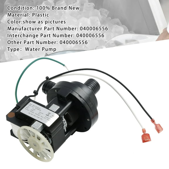 040006556 Kit Pump Water 115/60/1 9" Height 9" Width 7" Length