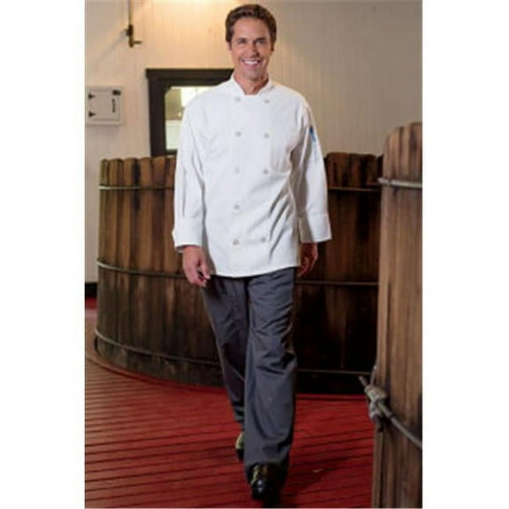 0402-2508 4Extra Large Chef Coat 10 Buttons in White