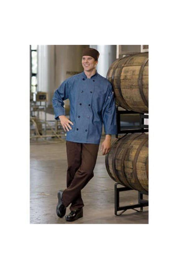 0405C-1708 Aspen Chef Coat in Chambray - 4XLarge