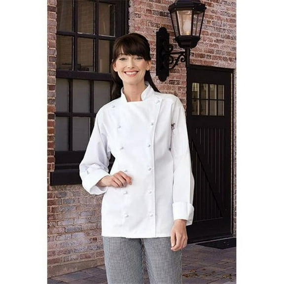 0411-2505 Mirage Chef Coat in White - XLarge