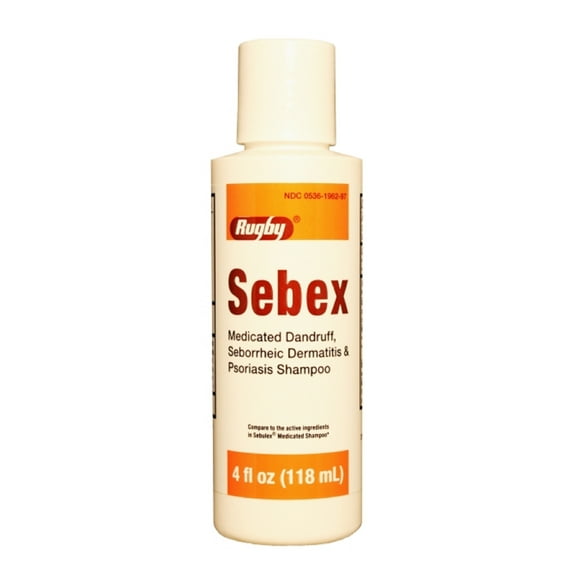 042RGRX RUGBY SEBEX SHAMPOO SALICYLIC ACID-2% Blue 118ML UPC 305361962975 (PACK of 2)