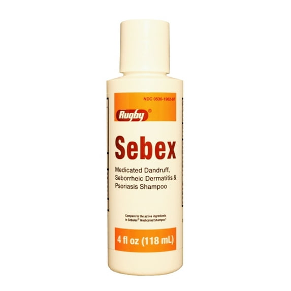 042RGRX RUGBY SEBEX SHAMPOO SALICYLIC ACID-2% Blue 118ML UPC 305361962975 (PACK of 2)