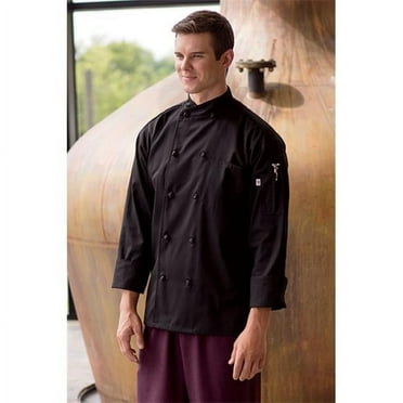 0435-0107 Soho Crossover Chef Coat in Black - 3XLarge