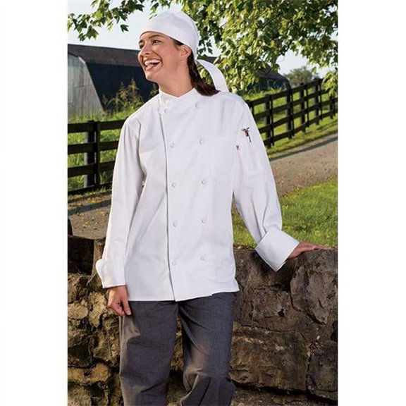 0435-2501 Soho Chef Coat in White - XSmall