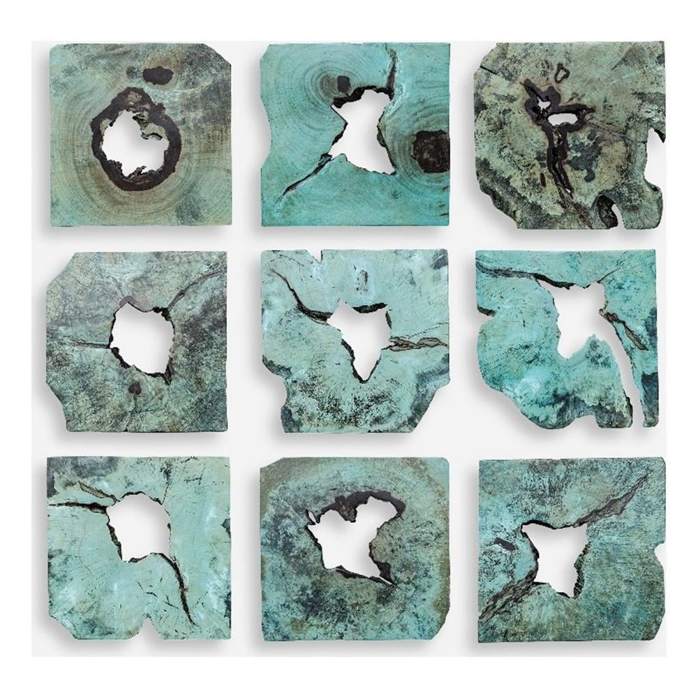 04359-Uttermost-Bahati - Wall Decor (Set of 9)-16 Inches Tall and 16 Inches Wide