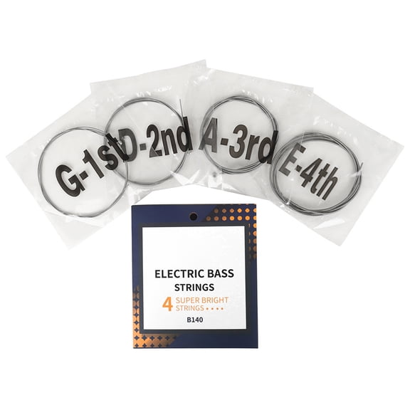 045-105 4-String Electric Bass Strings Rustproof Bass String Professional Hexagonal Carbon Alloys Bass Strings Easy Use