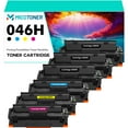 thumbnail image 1 of 046 046H 6-Pack Compatible Toner Cartridge for Canon 046HK 046H Work with ImageCLASS MF731Cdw MF733Cdw MF735Cdw LBP654Cdw Printer (3*Black,Cyan,Magenta,Yellow), 1 of 6