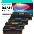 thumbnail image 1 of 046H 046 4-Pack Compatible Toner Cartridge for Canon 046H 046 CRG046H Work with MF733Cdw Toner for Canon Color ImageClass MF733Cdw MF731Cdw MF735Cdw LBP654Cdw Printer (Black,Cyan,Magenta,Yellow), 1 of 6