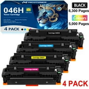 046H 046 Toner Cartridge High Yield Compatible for Canon 046H CRG-046H Color ImageCLASS MF733Cdw MF731Cdw MF735Cdw LBP654Cdw MF731 MF733 Printer Ink (Black Cyan Magenta Yellow, 4-Pack)