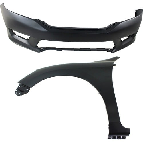 04711T2AA90ZZ, 60261T2FA90ZZ CAPA Set of 2 Bumper Covers Fascias Front Pair