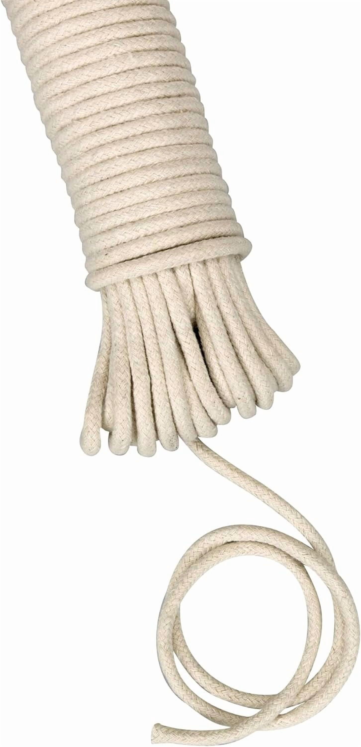 Cloth String Rope 04800 All-Purpose Cotton Clothesline Rope | 100 Ft Length | 3/16-Inch ...