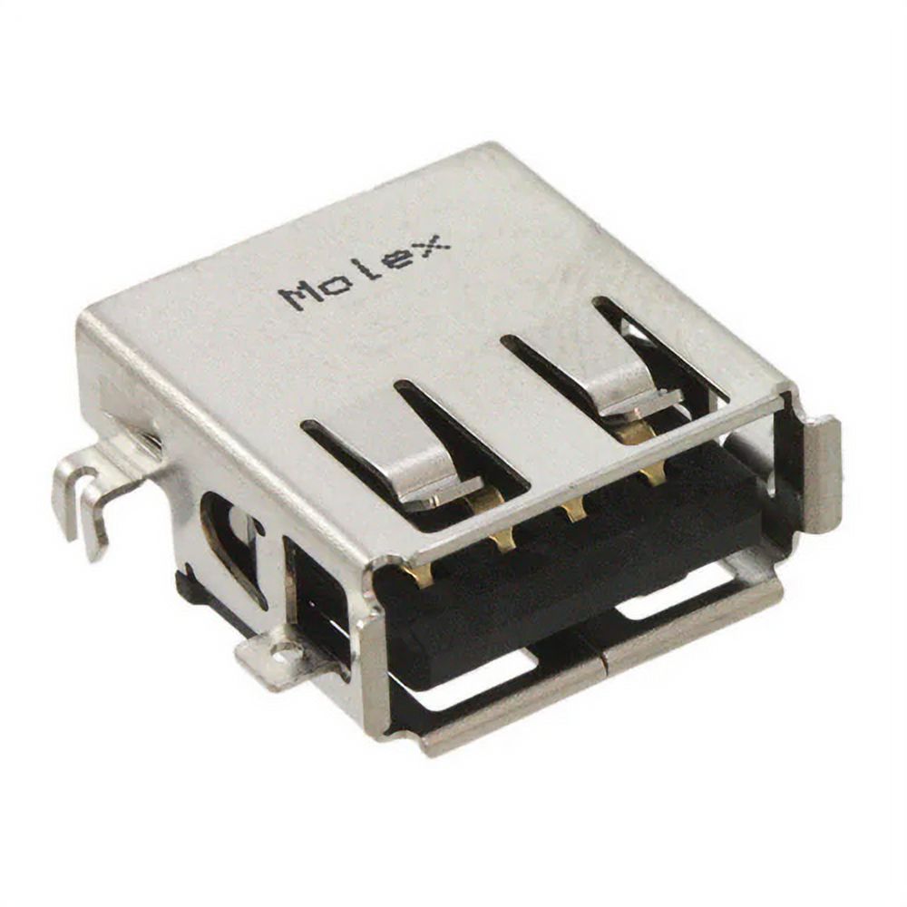 0482580002 Connectors Receptacle USB2.0 Type A 4POS TH RA :RoHS, Cut ...