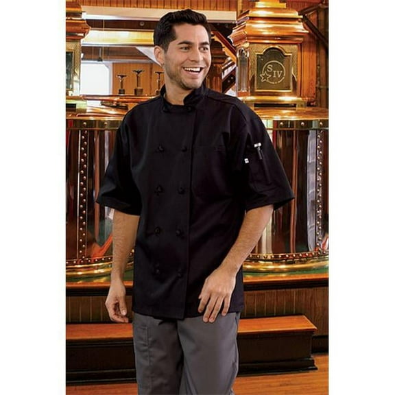 0484-0106 Monterey Chef Coat in Black - 2XLarge