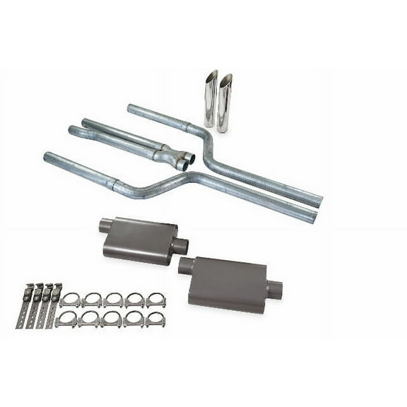 05-08 Dodge Magnum V6 2.5" Dual Exhaust Kit 2 Chamber SW Tip Rear Exit