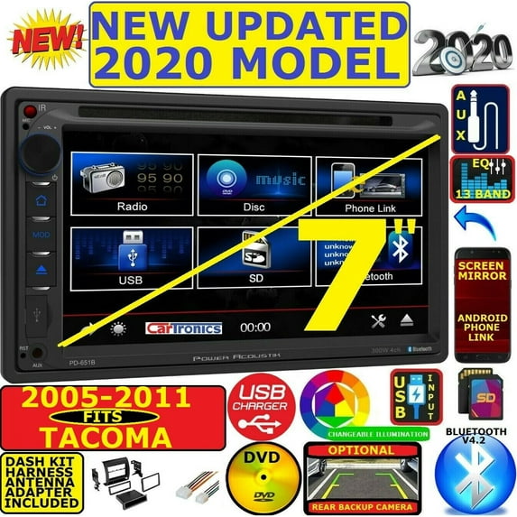 05-11 TOYOTA TACOMA TOUCHSCREEN BLUETOOTH USB CD/DVD/AUX CAR RADIO STEREO PKG