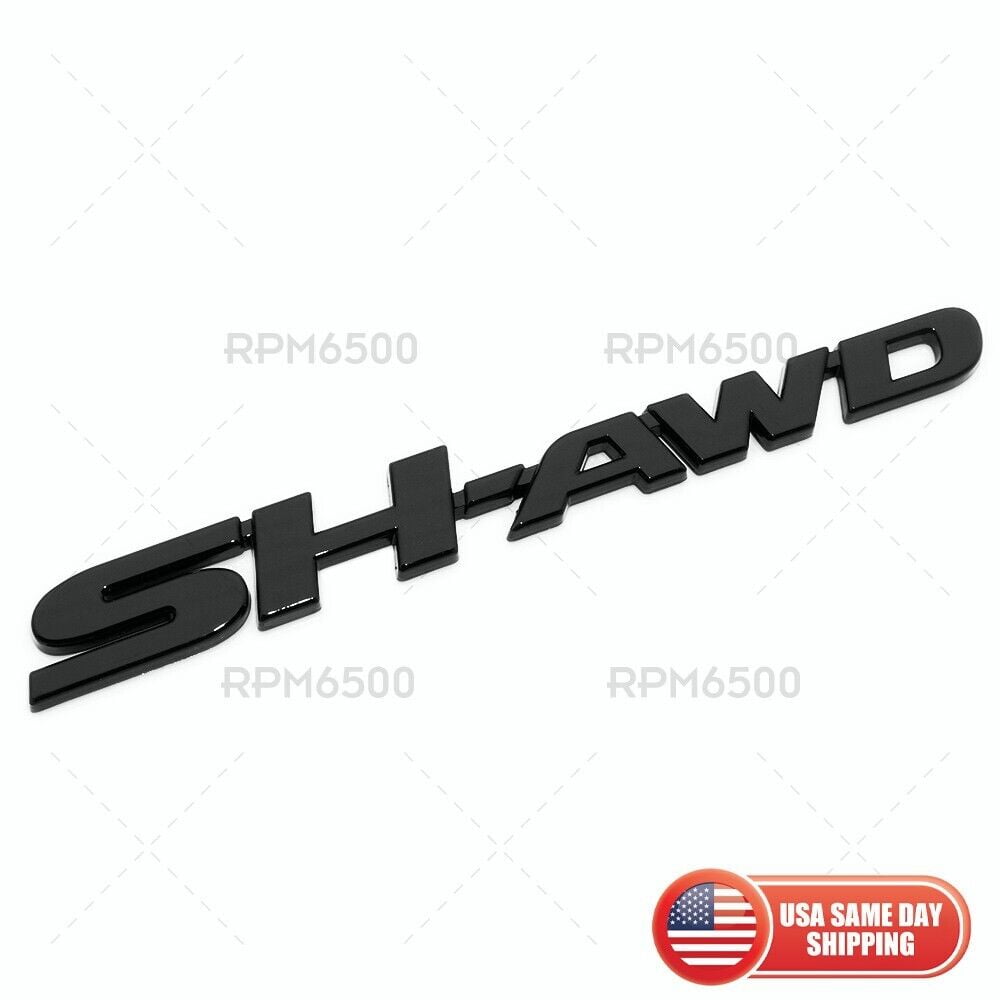 05-17 Acura SH-AWD Tailgate Trunk Lid Badge Logo Sport Emblem Nameplate Black