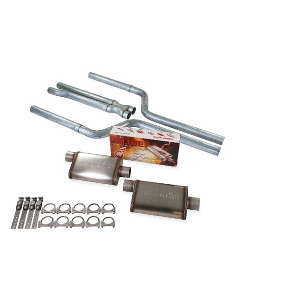 05-18 Chrysler 300 5.7L V8 2.5" Dual Exhaust Kit Cherry Bomb Salute Rear Exit