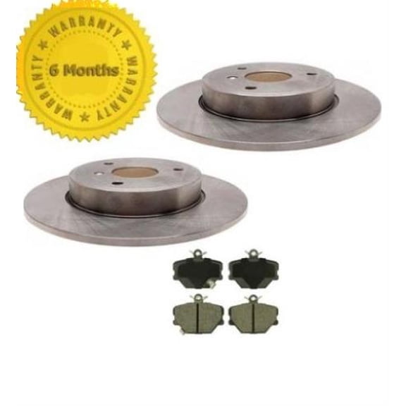 05-2014 Smart Car Smart Fortwo (2) Front Brake Rotors & Brake Pads