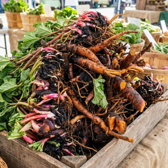 05 Rhubarb Roots for Planting, M Size Red Rhubarb Plants Crown Rhizomes Vegetable for Planting, Hardy Perennial Vegetables
