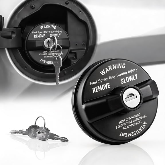 05278655AB Locking Gas Cap, Gas Cap Replacement with Keys, Secure Fuel Tank Cap Lock for Dodge Jeep Ram Vehicles