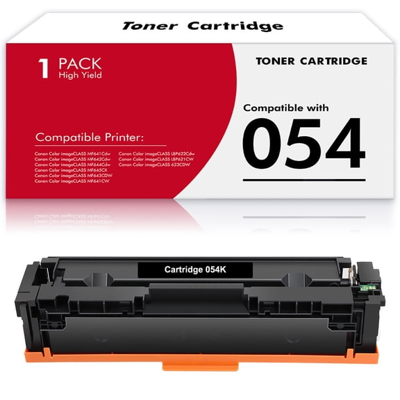 054 Toner Cartridge Compatible for Canon 054H 054 CRG054 Black Toner for Color ImageClass MF644Cdw LBP622Cdw MF642Cdw MF641cdw MF642c MF641cw Printer Ink 1-Pack