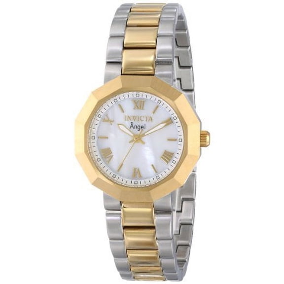 0544 Women's Angel White MOP Dial Two Tone Steel Watch
