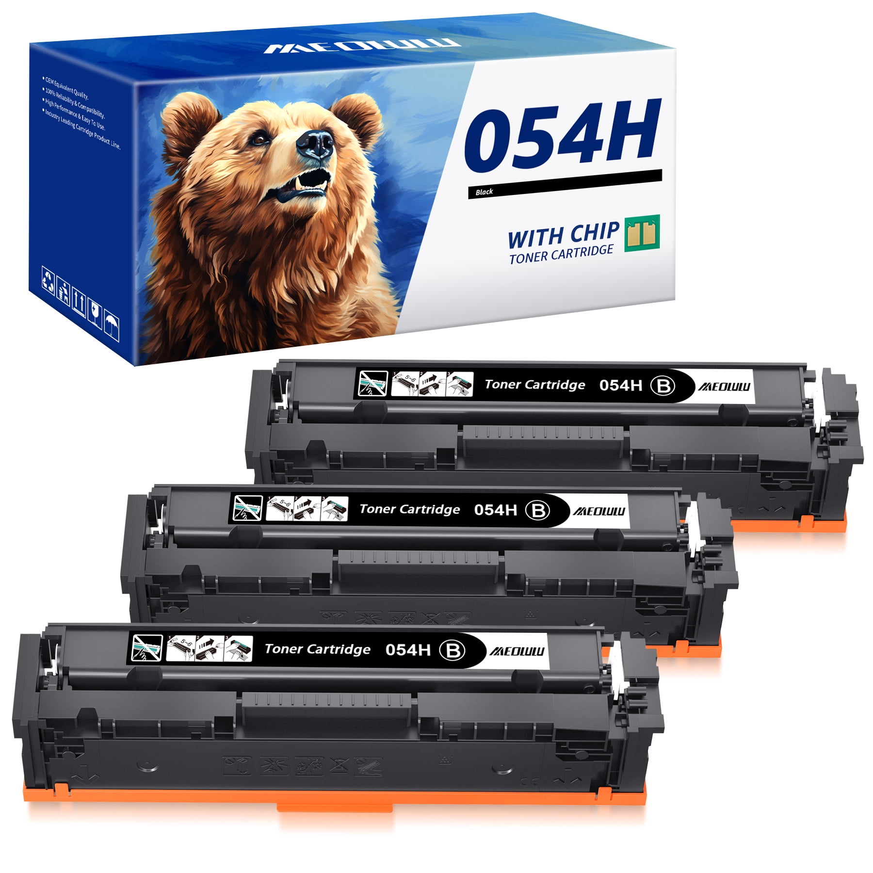 054H Compatible Toner Cartridge for Canon 054H CRG-054H for Color ...