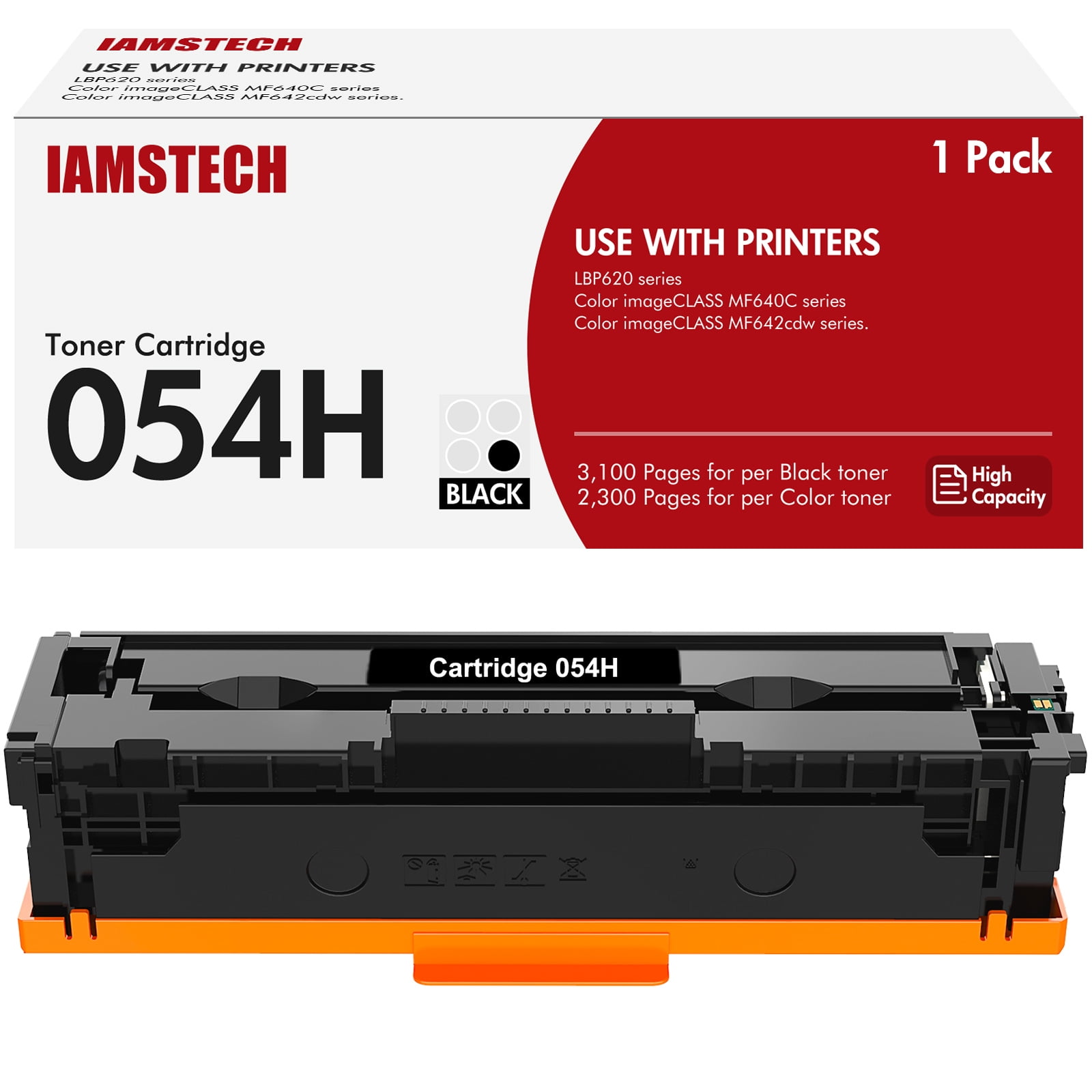 054H Toner Cartridge 1-Pack Compatible for Canon 054H 054 CRG054H ...