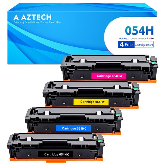054H Toner Cartridge 4-Pack Compatible for Canon 054H 054 MF642cdw MF644cdw MF641cw LBP622cdw LBP621cw MF643cdw (Black Cyan Magenta Yellow)
