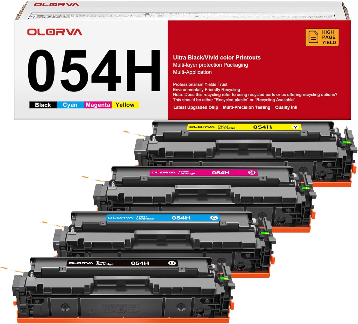 1SET 054 Color TONER FOR CANON Imageclass MF640C MF644cdw MF642cdw LBP620