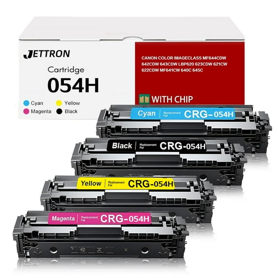 054H Toner Cartridge Compatible for Canon 054 Toner Cartridge Set High Yield for Canon imageCLASS MF644Cdw MF643Cdw MF642Cdw MF640C LBP620 Toner Printer (4 Pack)