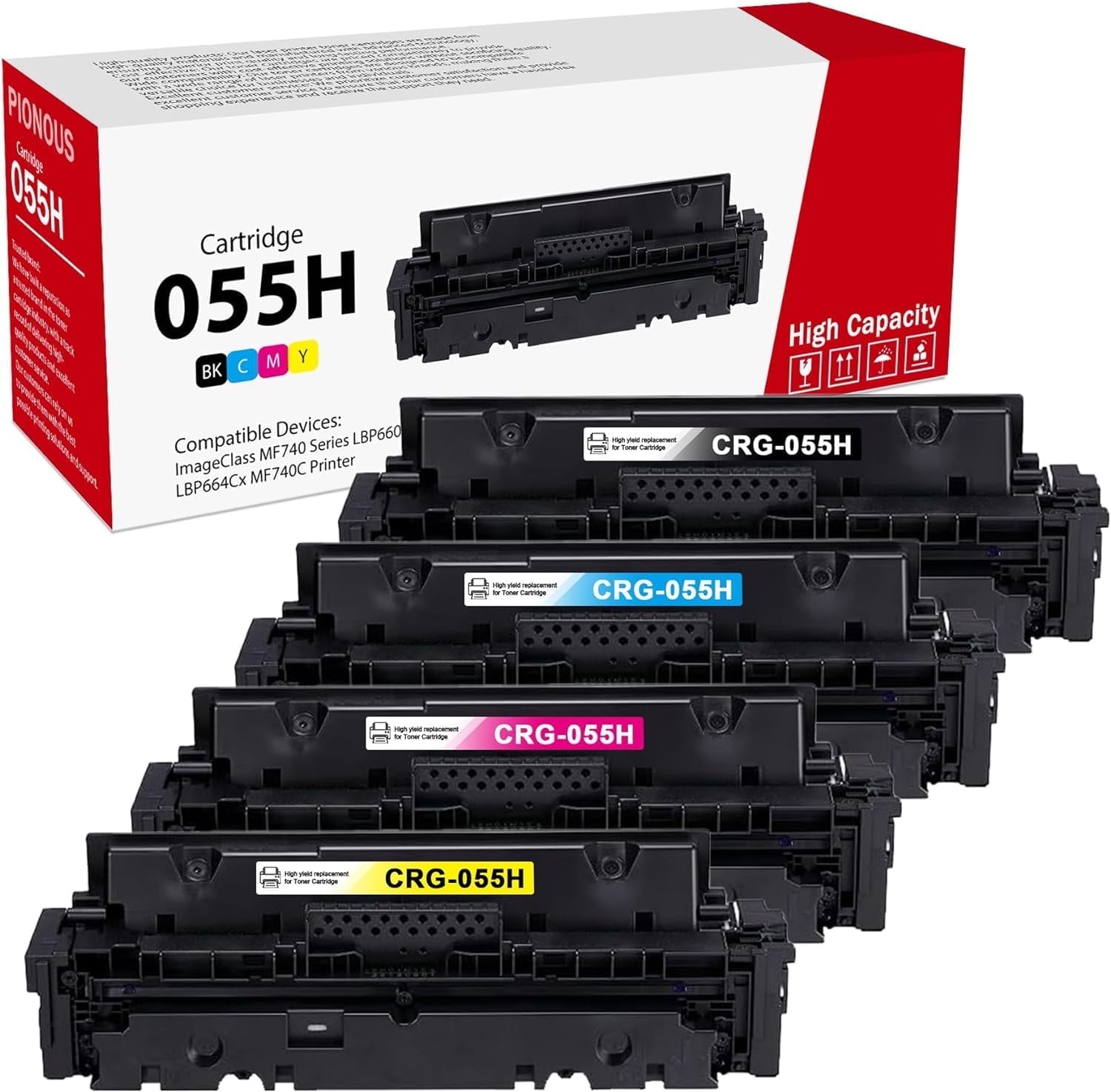 Canon 055 Toner Cartridge Set for Laser Printer - Walmart.com