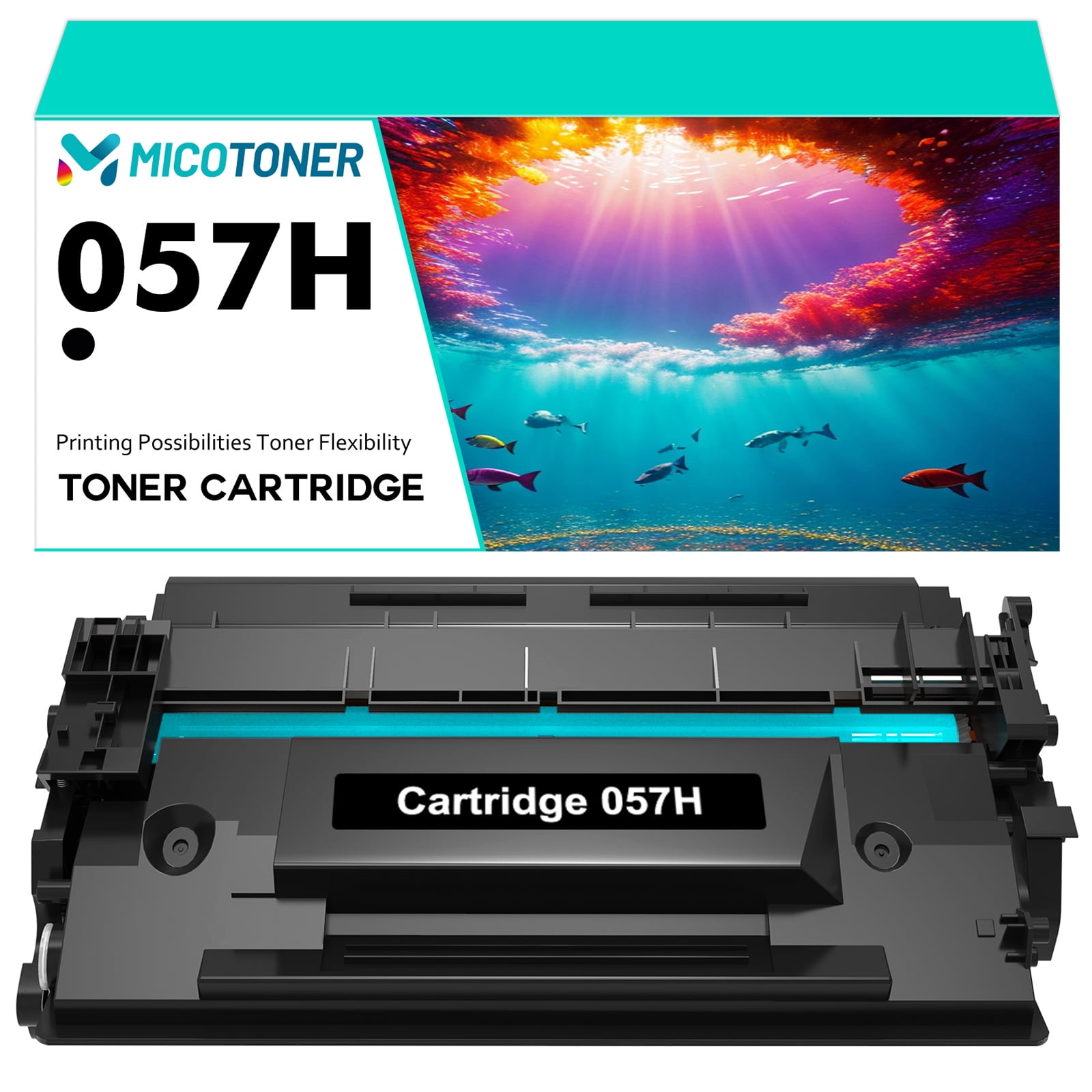 057H 057 2-Pack Compatible Toner Cartridge with Chip for Canon 057H Work  with imageCLASS LBP227dw LBP226dw MF448dw MF445 MF449dw LBP223dw Printer  (Black) 