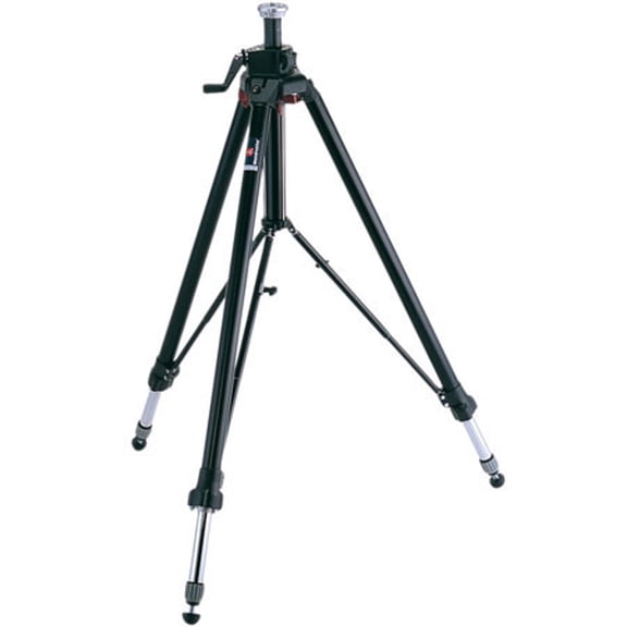 Manfrotto 058B 3-Section Aluminum Triaut Camera Tripod with Mid-Level Spreader, Black