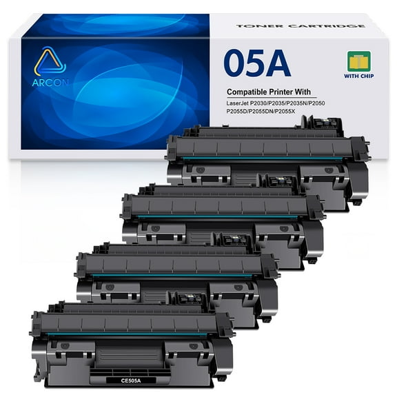 05A CE505A Black Toner Cartridge Compatible for HP 05A CE505A Replacement for Laserjet P2035 P2035N P2055DN 2035N Printer
