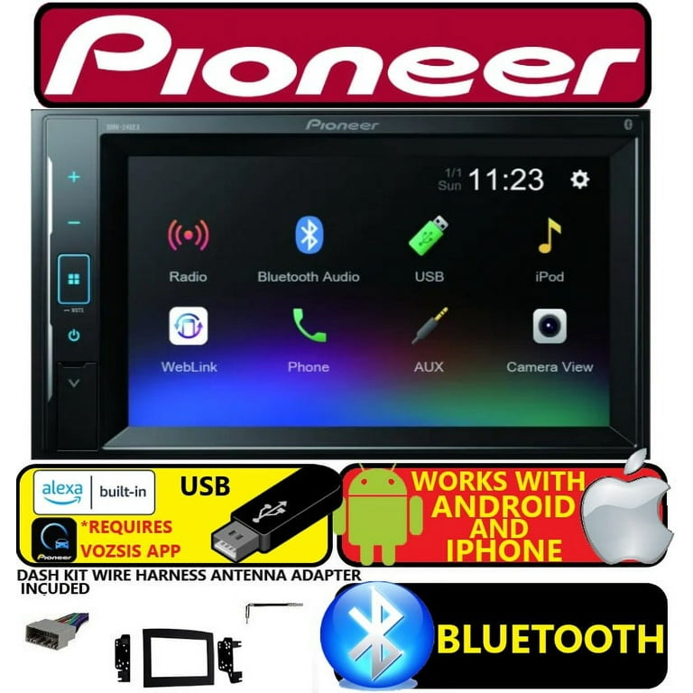 06 07 08 09 10 RAM PIONEER BLUETOOTH USB AUX DOUBLE DIN CAR STEREO RADIO  PKG 