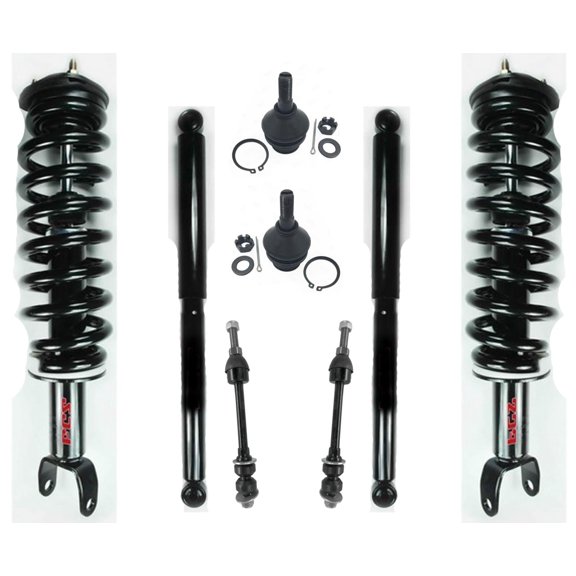 06-08 for Ram 1500 Pick Up 4 Wheel Dv 5 Stud Rim Spring Strut Lower Ball Jt 8Pc