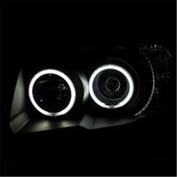 06-09 4 Runner Projector Headlights with U-Bar Black Clear
