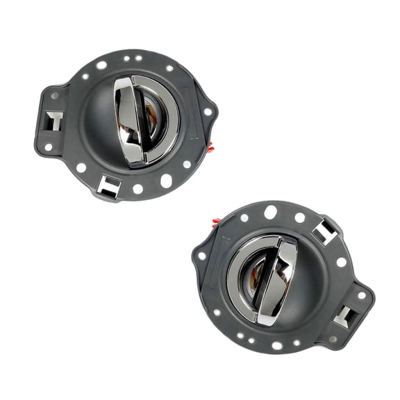 For 06-10 Jeep Commander Interior Inner Inside Door Handle 2PCS Gray with Chrome Lift 06 07 08 09 10 DS366 Fits select: 2008-2010 JEEP COMMANDER SPORT