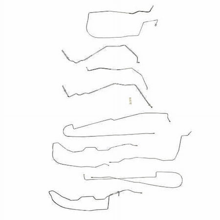 06-11 Buick Lucerne Complete Brake Line Kit; Car; Stainless CBK0214SS