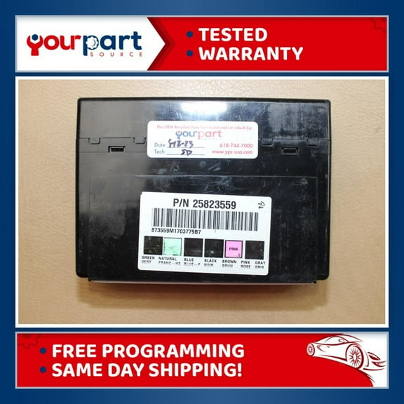 06.13 GM Chevrolet BCM Body Control Module OEM 25823559 Tested Programmed to Vin BCM