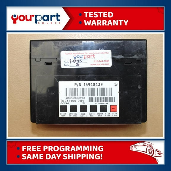 Your Part Source BCM Body Control Module 25823559 Free VIN Programming for Chevrolet GMC 2006-2013