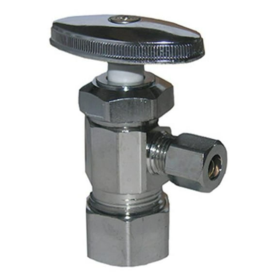 06-7251 0.63 in. O.D Compression Inlet x 0.25 in. O.D. Compression Outlet, Angle Valve
