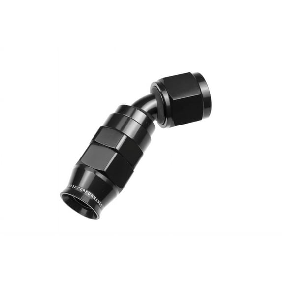 -06 AN 45 Degree PTFE Reusable Hose End - Blue/Red